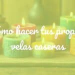 A beautifully arranged set of homemade candles with various colors and textures, softly glowing on a rustic wooden table, cozy and inviting atmosphere, realistic.