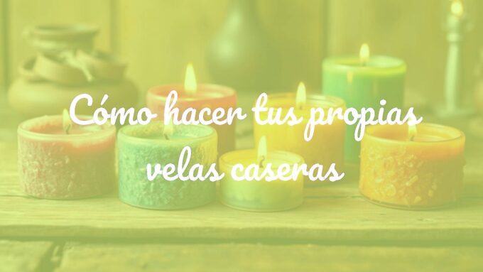 A beautifully arranged set of homemade candles with various colors and textures, softly glowing on a rustic wooden table, cozy and inviting atmosphere, realistic.