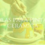 Colorful ceramic pottery painting in progress, artistic hands, brushes, vibrant paints, creative and relaxing atmosphere, illustrative style.