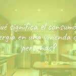 A cozy home interior with energy-efficient appliances, warm lighting, and two people engaging in daily activities, realistic.