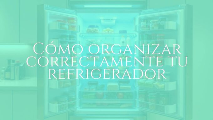 A neatly organized refrigerator, fresh food arranged by category, clean and efficient, realistic lighting, modern kitchen setting.