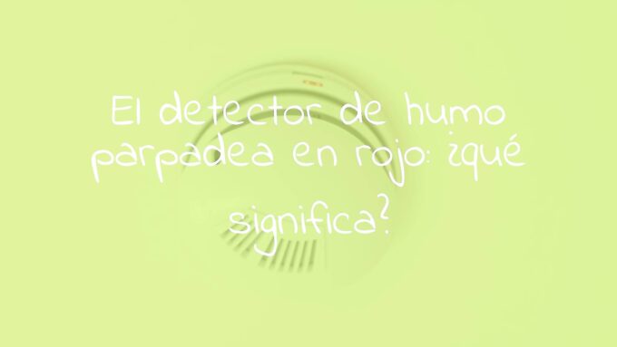 Close-up of a smoke detector with a blinking red light on a white wall, modern home safety device, realistic lighting, detailed.