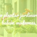 Modern balcony planters with colorful flowers and herbs, urban setting, minimalist design, natural light, realistic.