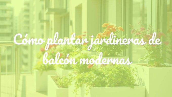 Modern balcony planters with colorful flowers and herbs, urban setting, minimalist design, natural light, realistic.