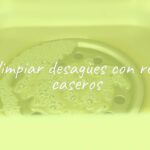 A clogged kitchen sink drain with a mixture of baking soda and vinegar bubbling inside, natural cleaning method, eco-friendly, simple home solution, bright and clean background, realistic.