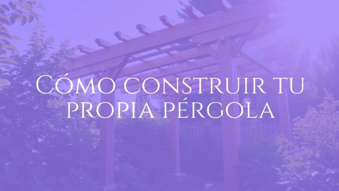 A wooden pergola in a sunny garden, surrounded by green plants, cozy and inviting, realistic.