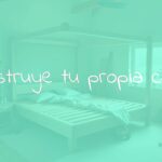 DIY wooden bed frame, modern design, cozy bedroom setting, tools and materials laid out, warm lighting, realistic style.