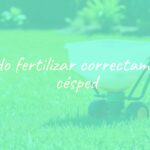 Lush green lawn with fertilizer spreader, sunny day, vibrant grass, realistic gardening scene.
