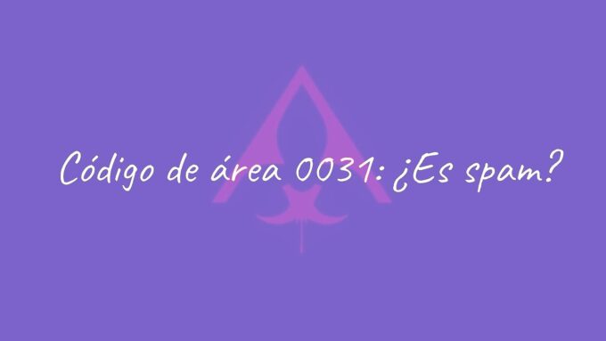 A red warning sign with the number 0031, symbolizing a spam phone call, dark background, digital danger vibe.